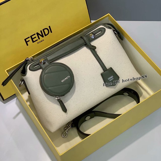 FENDI专柜精品包包 307綠色 頂級原單芬迪Bytheway Fendi拼色肩背女包 fdzg2343